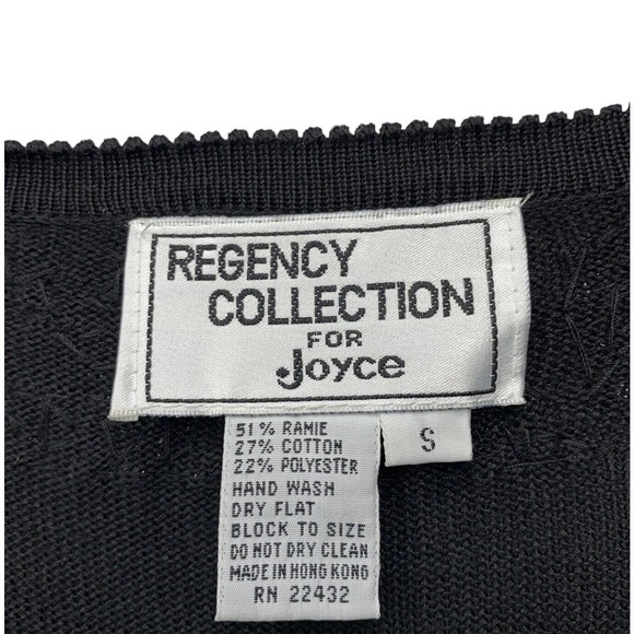 Regency Collection for Joyce Sequin Beaded Party Sweater Womens Small VTG 80s - Picture 5 of 12